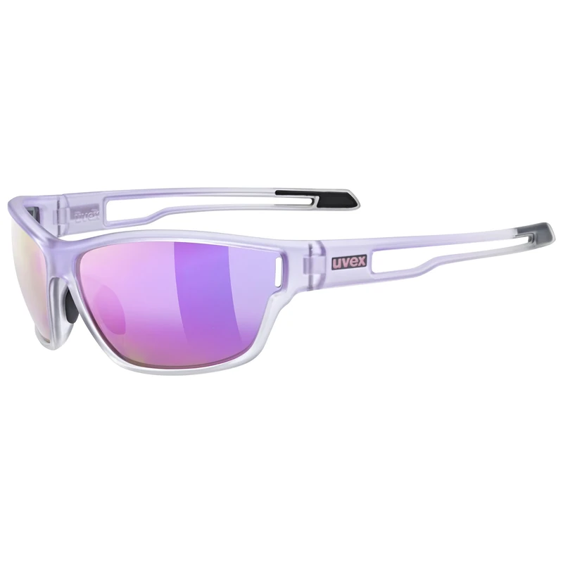 uvex sportstyle 806 - sports glasses for adults - strong UV protection - contrast enhancing - purple fade - one size