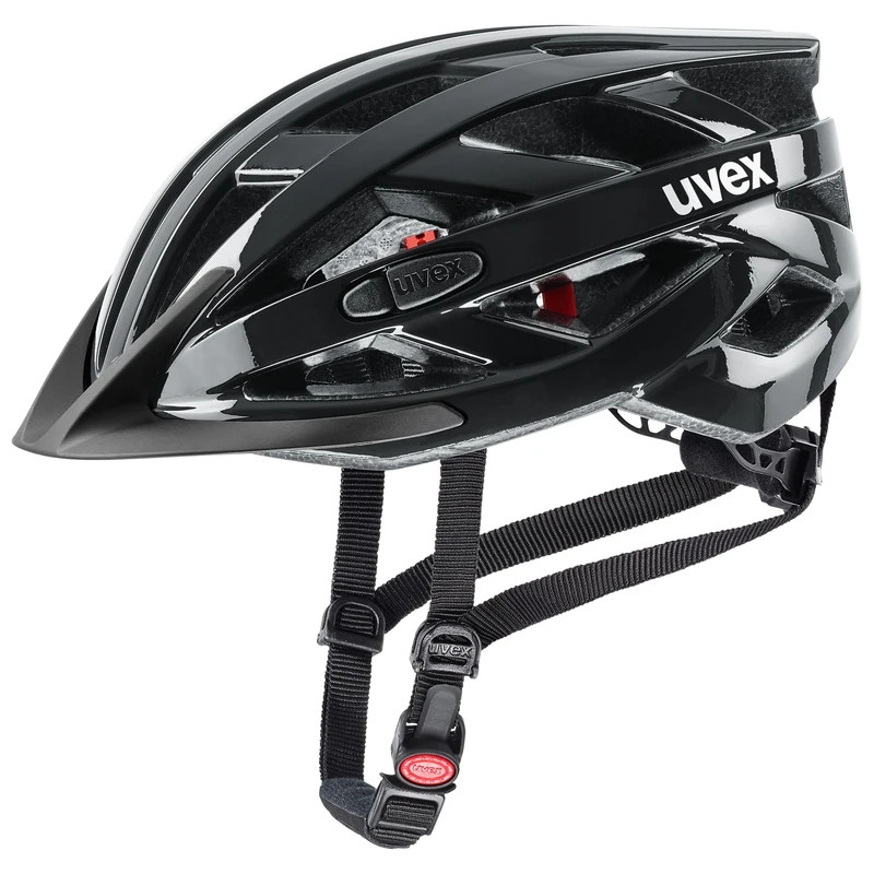 uvex i-vo 3D - lightweight all-round helmet for women and men - individually adjustable fit - expandable with LED light - black - 56-60 cm