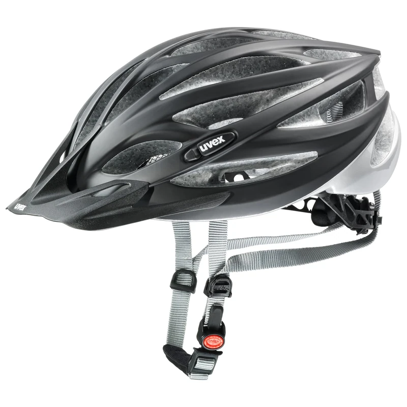 uvex oversize - safe all-round helmet for women and men - individually adjustable fit - washable inner padding - black mat silver - 61-65 cm