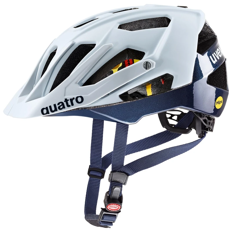 uvex quatro cc MIPS - safe MTB helmet for women and men - MIPS system - washable inner padding - cloud-deep space matt - 56-61 cm