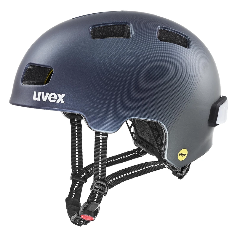 uvex city 4 MIPS - lightweight city helmet for women and men - MIPS system - includes LED light - deep space matt - 58-61 cm