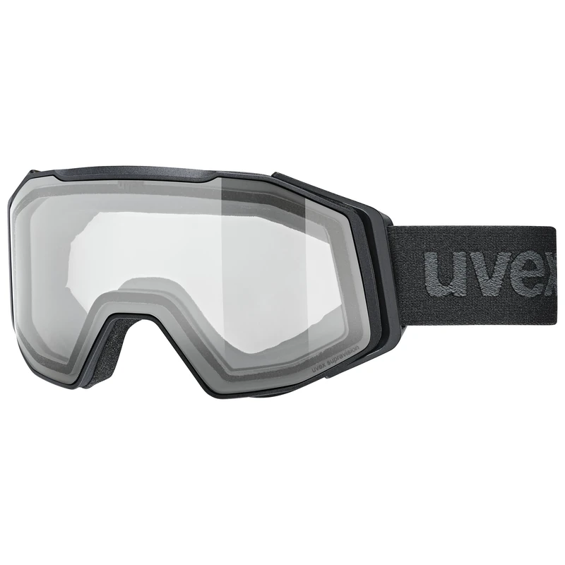 uvex gravity - bike goggles for adults - filter category 0 - contrast enhancing - black matt - one size