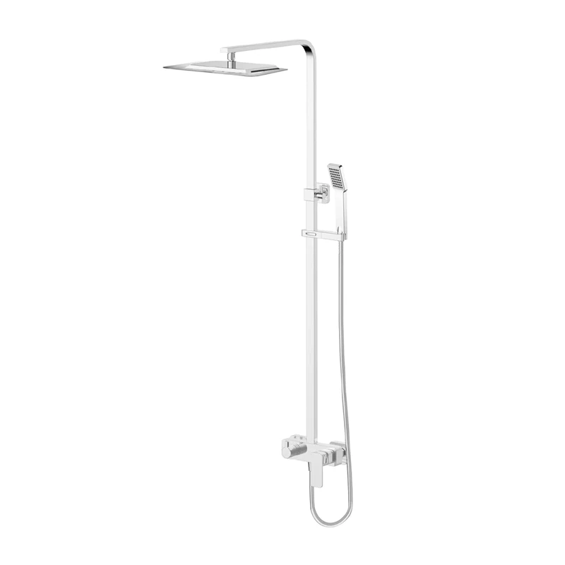Omnires AP2244CR Bathroom Shower System which is Mount on The Plaster Apure-chrome-AP2244CR, Grey