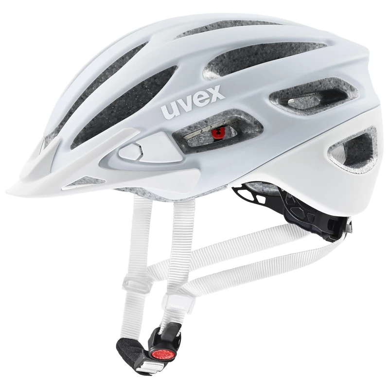 uvex true cc - lightweight all-round helmet for women - individually adjustable fit - expandable with LED light - cloud-white matt - 52-55 cm