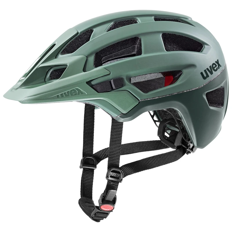 uvex finale 2.0 - safe MTB helmet for women and men - individually adjustable fit - expandable with LED light - moss green matt - 56-61 cm