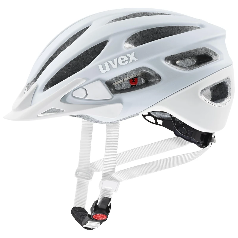 uvex true cc - lightweight all-round helmet for women - individually adjustable fit - expandable with LED light - cloud-white matt - 55-58 cm