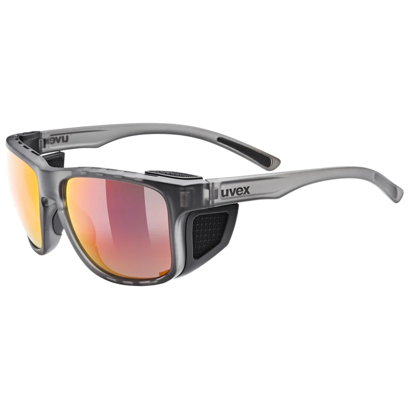 uvex sportstyle 312 - sports glasses for adults - strong UV protection - contrast enhancing - smoke mat - one size