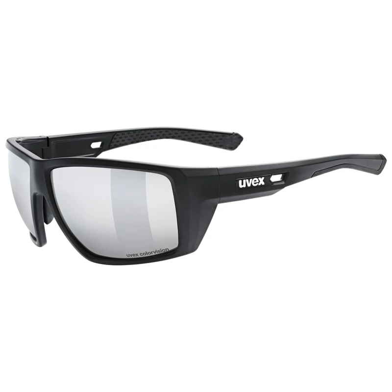 uvex mtn venture CV - sports glasses for adults - extremely strong UV protection - contrast enhancing - black matt - one size