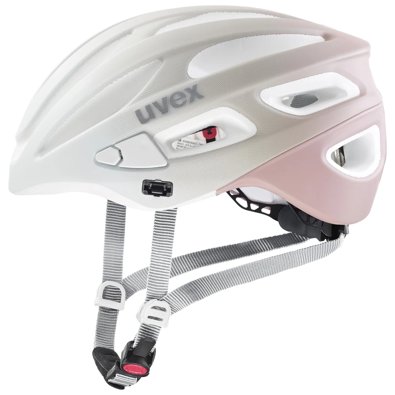 uvex true cc - lightweight all-round helmet for women - individually adjustable fit - expandable with LED light - sand-dust rose matt - 52-55 cm