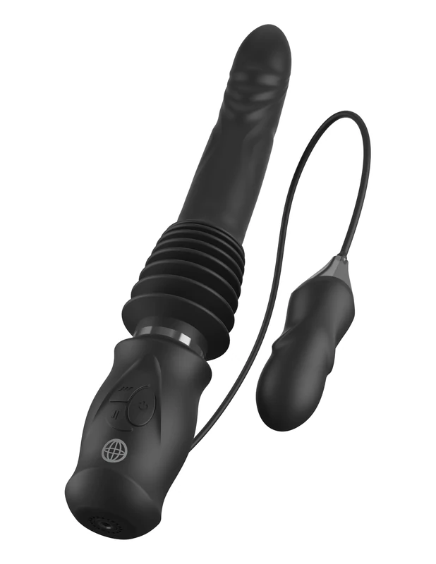Pipedream Fetish Fantasy Series Ultimate Silicone Thruster Black 36.5 cm