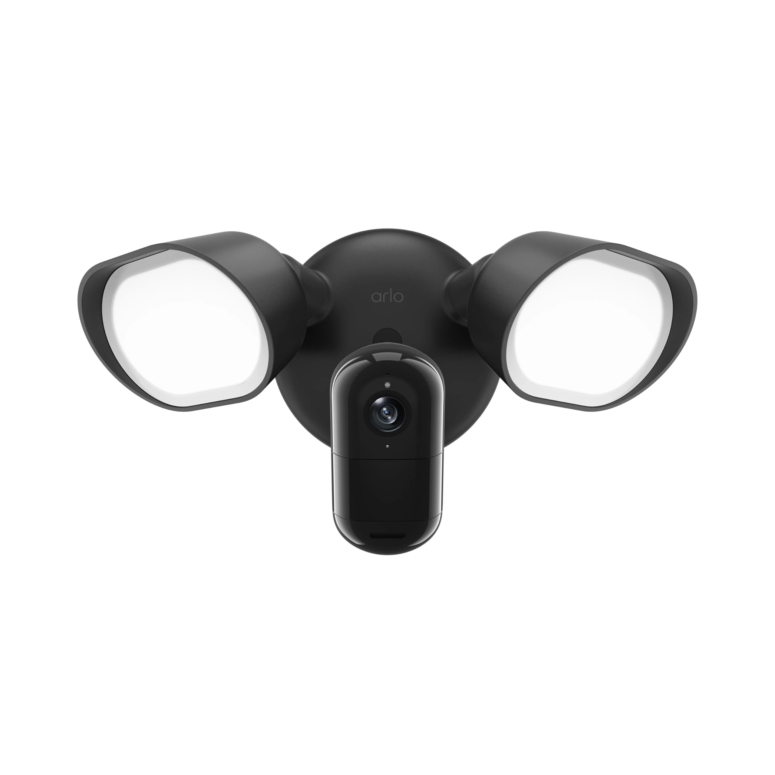 Arlo Wired Floodlight Camera | Home Security Camera with 2K Video and HDR | 2000 Lumens | Integrated Siren, Weather-Resistant, Color Night Vision, 160º Field of View, 2-Way Audio Black (2025)