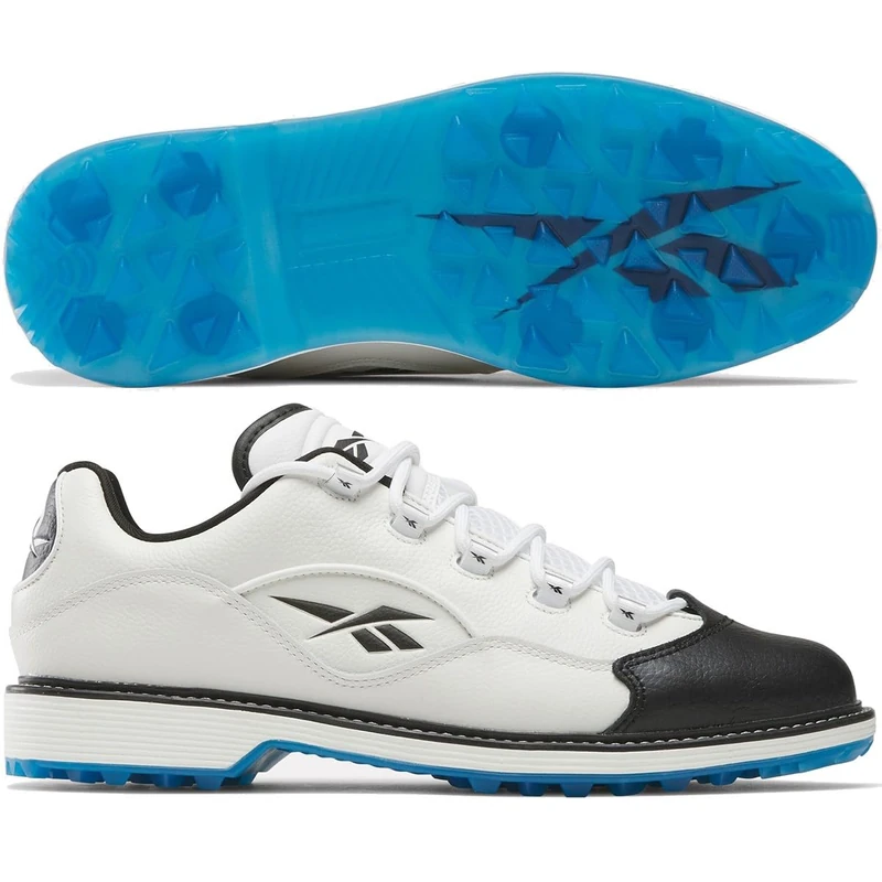 Reebok Unisex's QUESTION Golf Sneaker, White/Black, 44