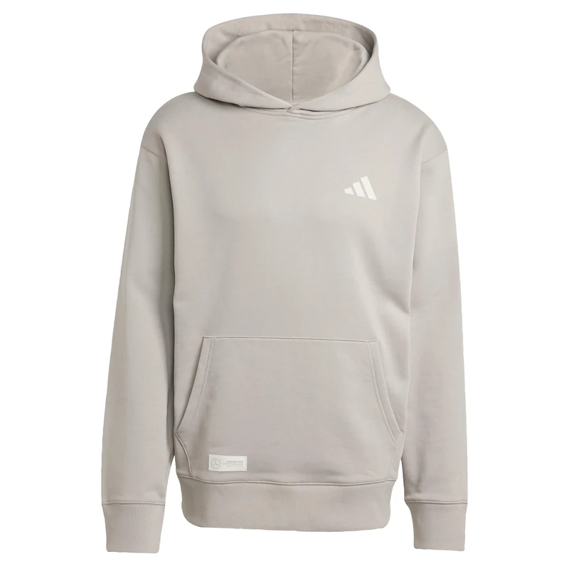 adidas Men's MERCEDES - AMG PETRONAS FORMULA ONE TEAM PREMIUM SWEAT HOOD MEN, putty beige/wonder alumina, S