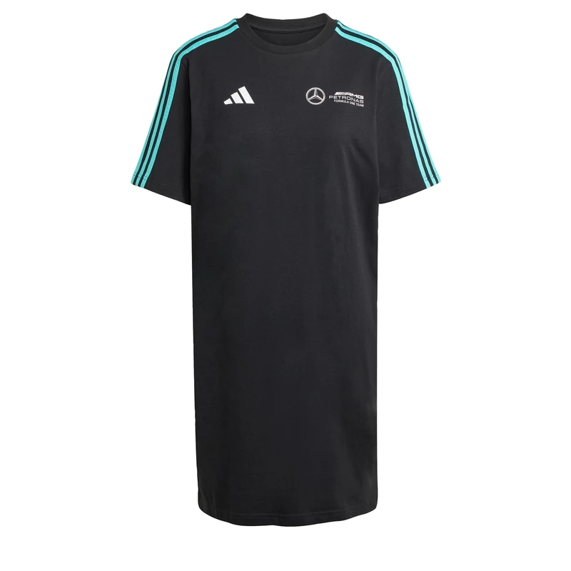 adidas Women's Mercedes - AMG Petronas Formula ONE Team DNA TEE Dress Women, Black/White, XXS