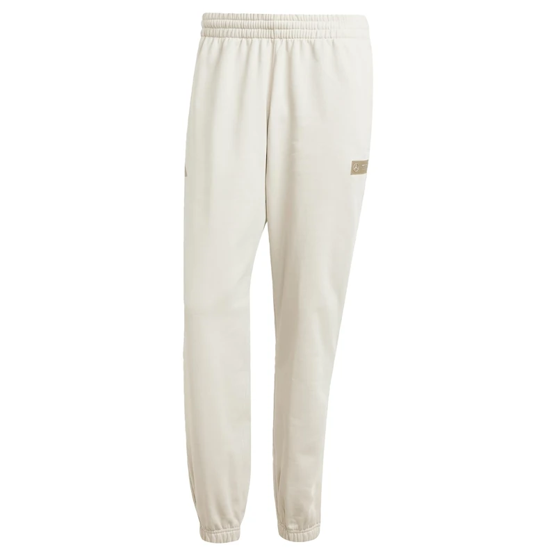 adidas Men's Mercedes - AMG Petronas Formula ONE Team Premium Sweat Sweat Pant Men, Wonder Alumina/Putty Beige, L