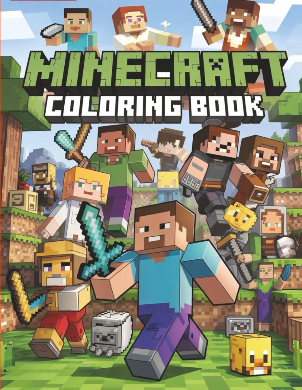 COLORING BOOK: A Coloring Book For Kids, Boys and Adults To Have Fun And Relax: Color All Your Favorite Characters (Great Gifts): With 100+ ... For Kids age 5-6 7-9 9-12 Boys and Adults