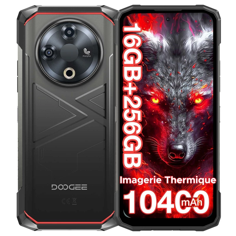DOOGEE FIRE 6 (Thermal Image - 6.56'' - 6/256GB - 10400mAh) BLACK - Image 1