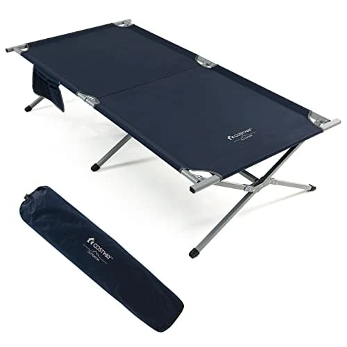 Generisch Camp Bed, Blue, 214,5 x 106 x 49,5 cm - Image 1