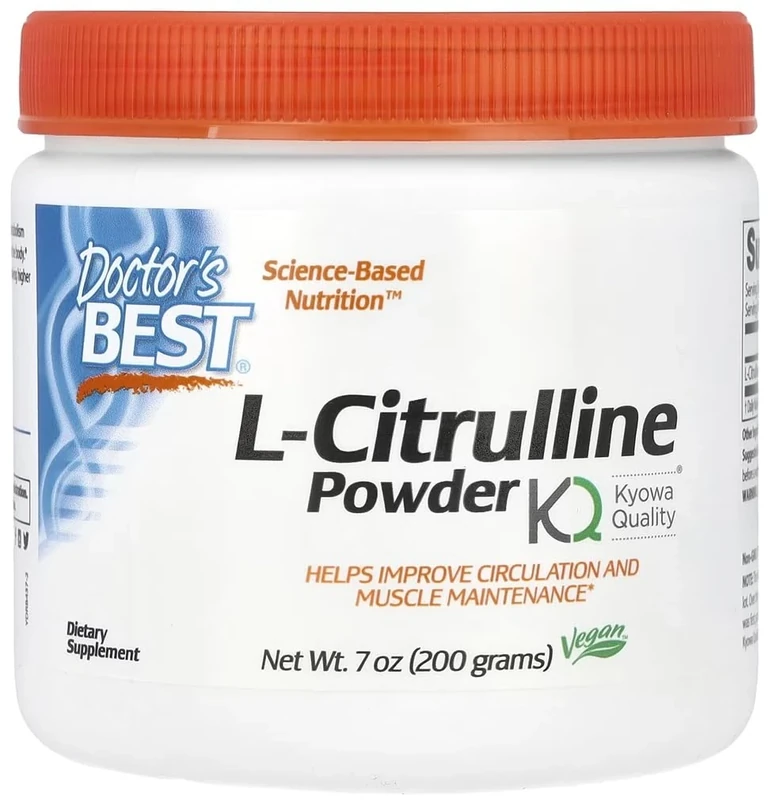 DoctorsBEST Doctor's Best - L-Citrulline Powder | Promotes Muscle Recovery and Training Performance - 200g