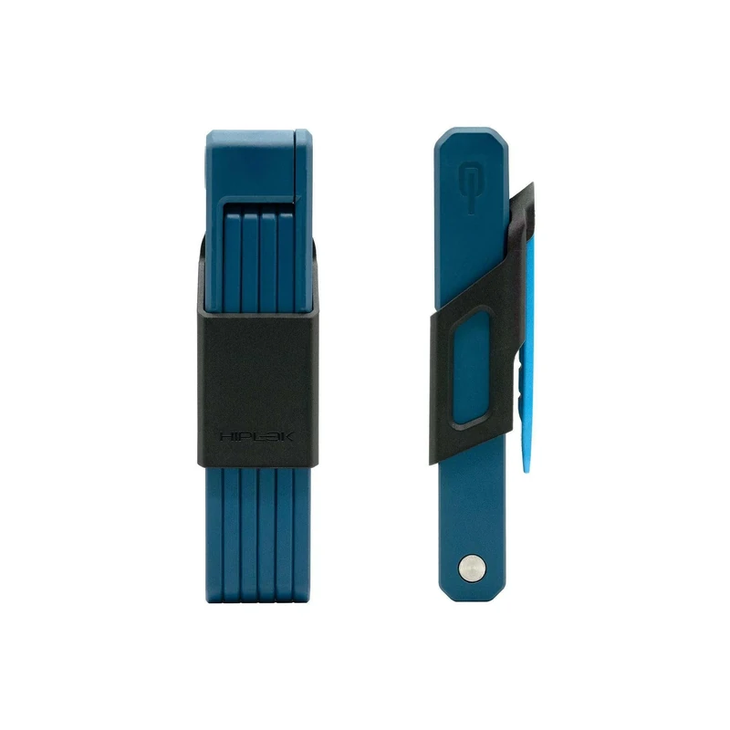 Hiplok Switch Folding Bike Lock - Blue. Lightweight Bicycle Lock. 85cm Locking Length, 5mm Thick Bar. Folds to 19cm x 4.2cm (L x W). 3 x Keys Inc