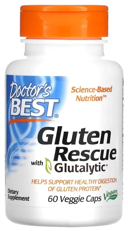 DoctorsBEST Doctor's Best - Gluten Rescue with Glutalytic | Gluten Digestion Support - 60 Capsules