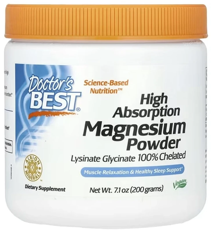 DoctorsBEST Doctor's Best - Highly Absorbable Magnesium | Optimum Magnesium Supply for Muscle and Nerve Function - 200g Powder