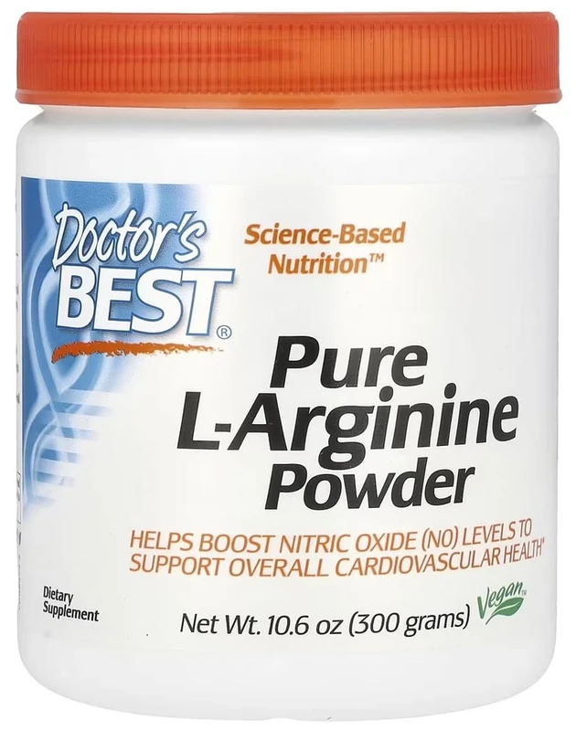 DoctorsBEST Doctor's Best - Pure L-Arginine Powder | Amino Acid Supplement to Support Vascular Health - 300g
