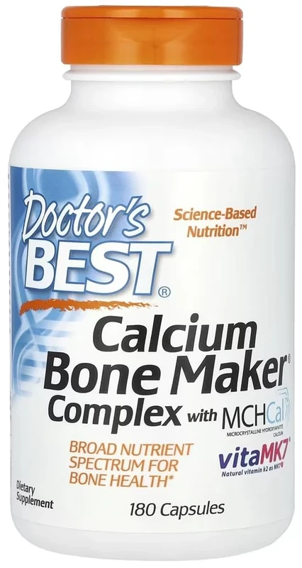 DoctorsBEST Doctor's Best - Calcium Bone Maker Complex with MCHCal | Bone Health Support - 180 Capsules