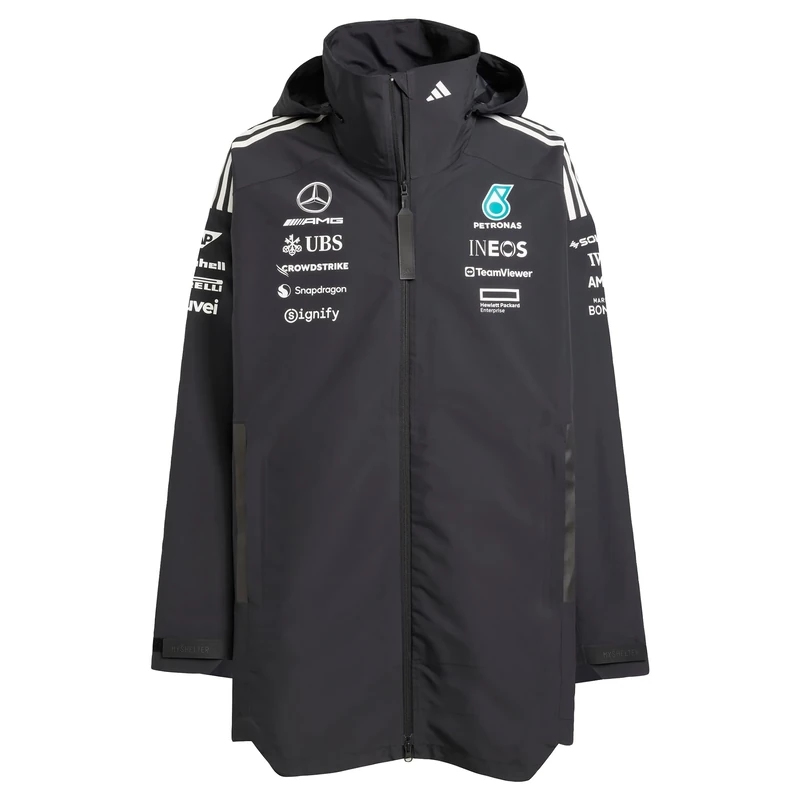 adidas Men's MERCEDES - AMG PETRONAS FORMULA ONE TEAM TEAM MYSHELTER MEN, black/white, M