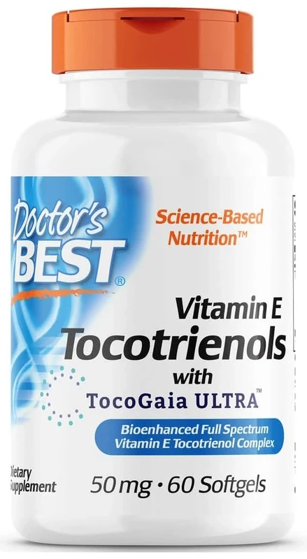 DoctorsBEST Doctor's Best - Tocotrienols | Support for Cardiovascular System and Skin Health - 60 softgels