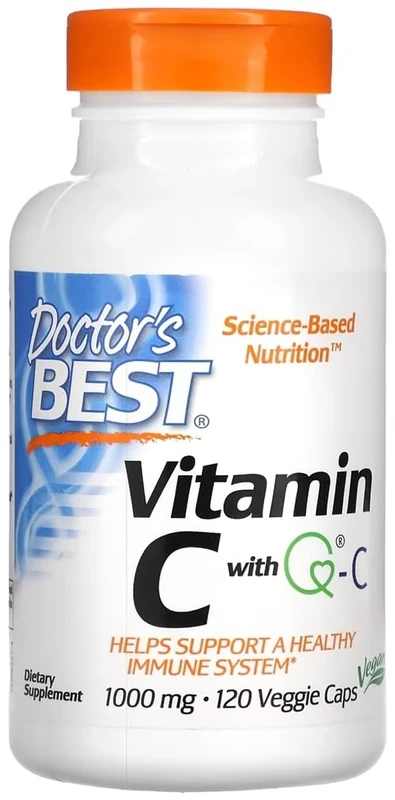 Doctor's Best - Vitamin C with Q-C | High-dose Vitamin C for The Immune System - 120 Capsules