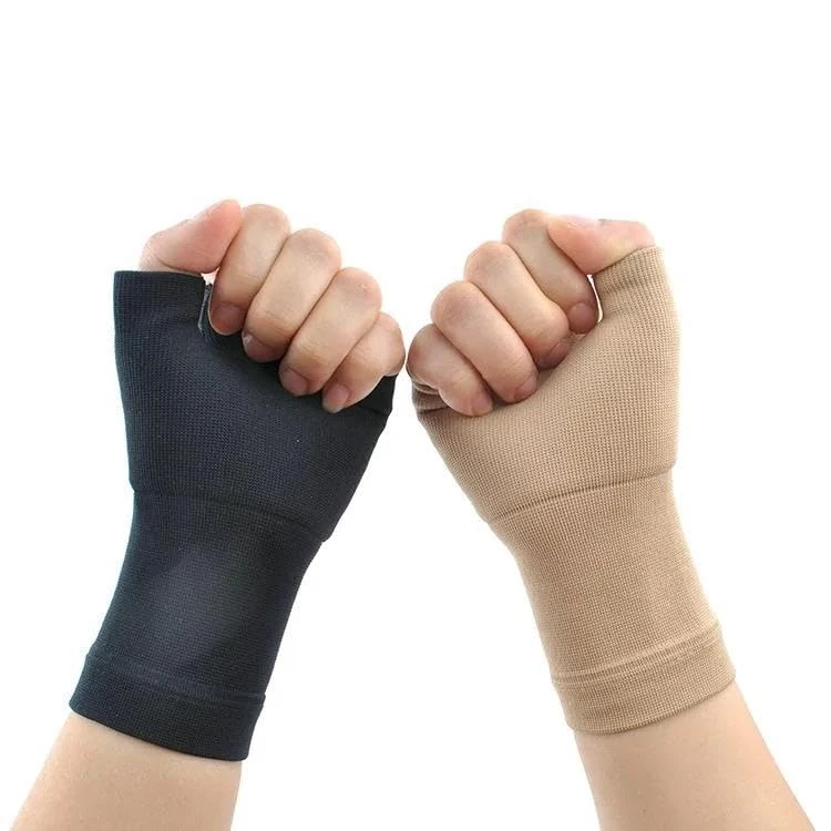 Atan Compression Wrist and Thumb Support for Arthritis, Carpal Tunnel, Joint Pain, Sprain, Sports, Hand Instability| Improve Circulation| Breathable, Ergonomic, and Supportive, 1 Pair (Beige, XXL)