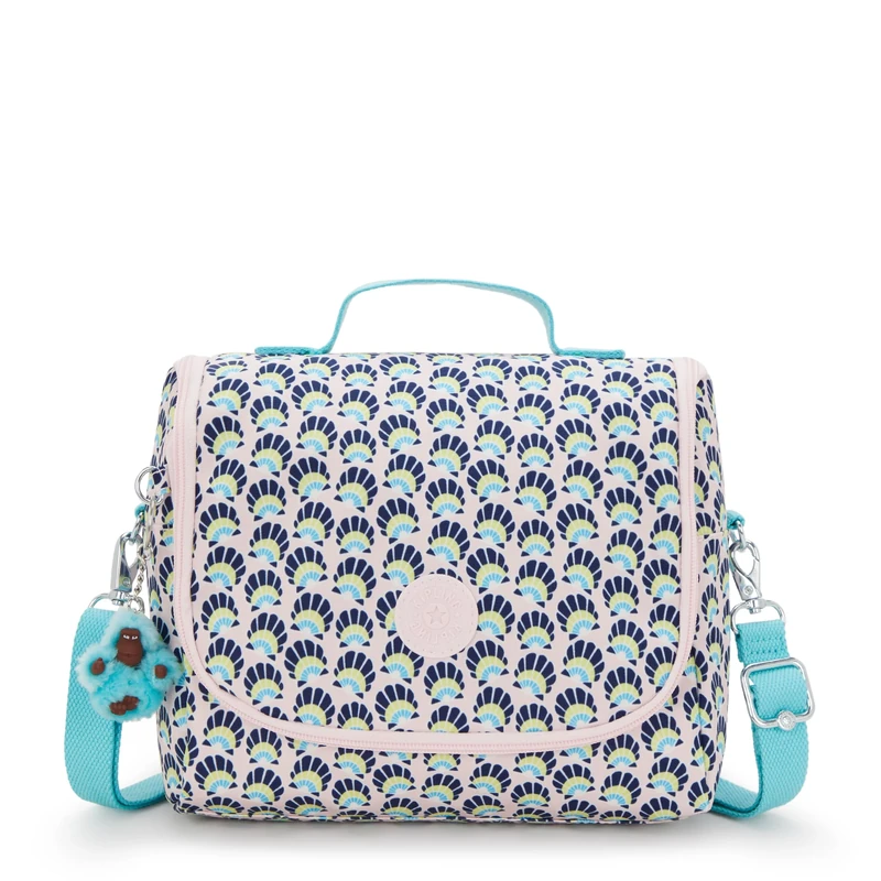 Kipling New KICHIROU Large Lunchbox, Pouches, Cases, Geo Shell (Blue)