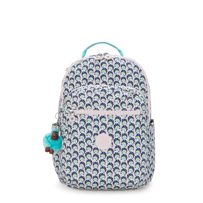 Kipling SEOUL Large Backpack, Geo Shell (Blue)