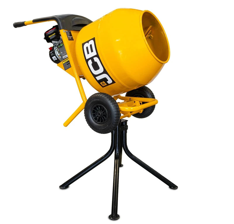 JCB Petrol 133cc 134L Seam Welded Cement Mixer Concret Mortar Mixer 100L Mixing Capacity, 3 Positions, Removable Stand, 3 Year Warranty