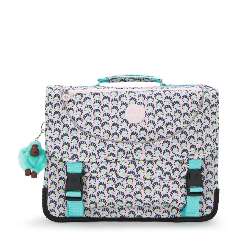 Kipling PREPPY Medium schoolbag, Geo Shell (Blue)