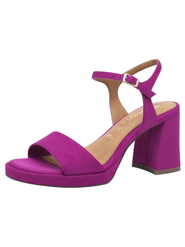 Tamaris Women's Sandals in Brown Combination, Dark pink, 3.5 UK