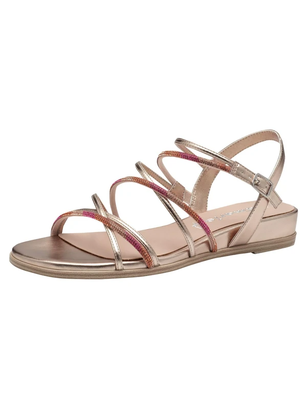 Tamaris Women’s sandal with block heel pink 7.5 UK