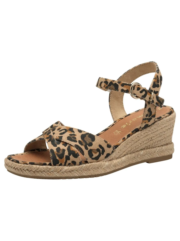 Tamaris Women's Damen 1-28367-42 Wedge Sandal, Brown, 8 UK