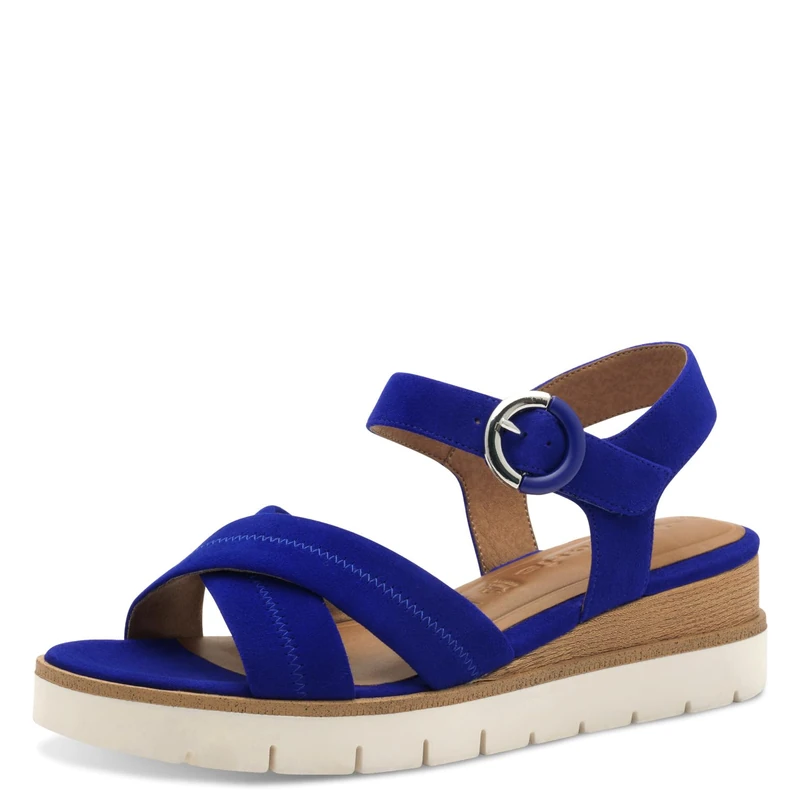 Tamaris Women's Wedge Heel Sandals, royal blue, 6.5 UK