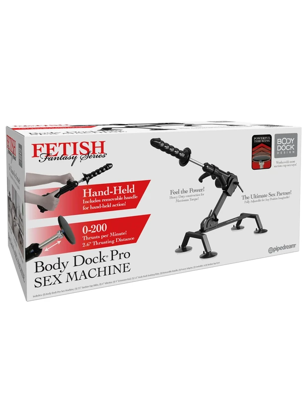 Pipedream Fetish Fantasy Series Body Dock Sex Machine Black 61.5 cm