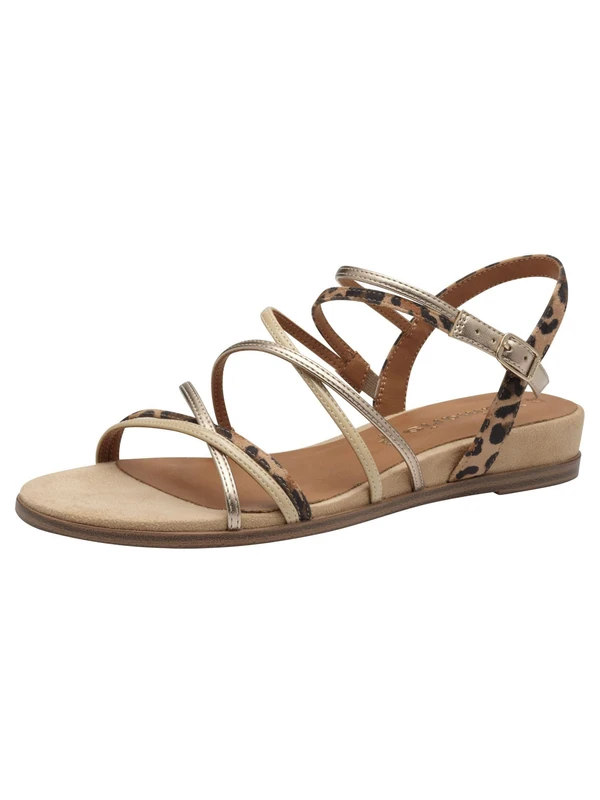 Tamaris Women’s sandal flat beige 4 UK