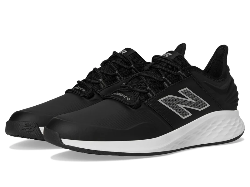 New Balance Men's Fresh Foam Roav Golf V2 Shoe, Black/Grey, 8.5 UK