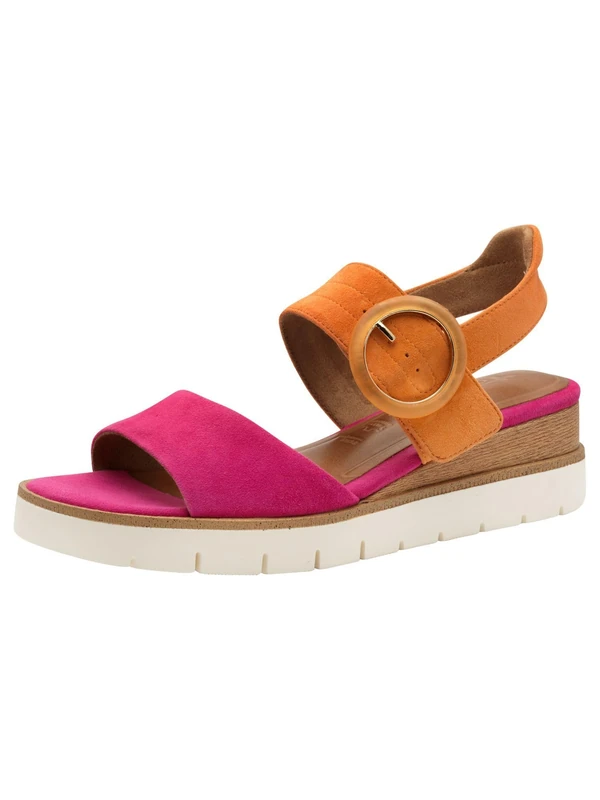 Tamaris Women's sandals, women's sandals, Fuxia Orange, 3.5 UK - Image 1