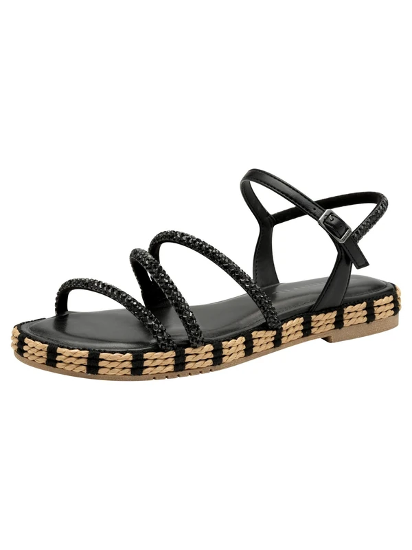 Tamaris Women's 1-28114-44 Sandal, Black, 4 UK