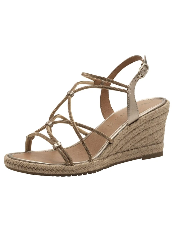 Tamaris Women's Wedge Heel Sandals, Bronce, 5 UK
