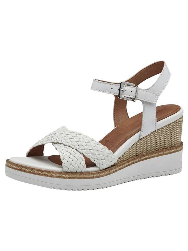 Tamaris Women's 1-28351-44 Sandal, White, 4 UK