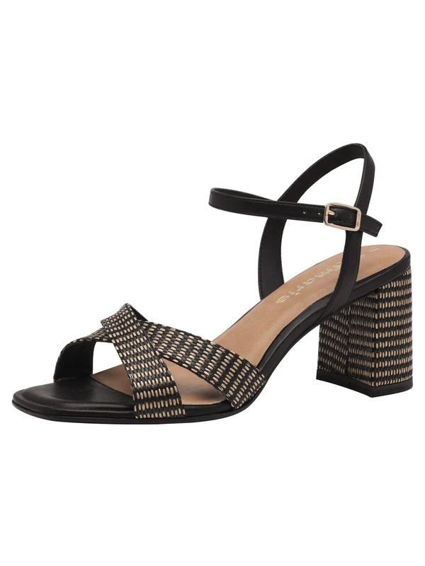 Tamaris Women's 1-28320-44 Sandals, Black, 7.5 UK