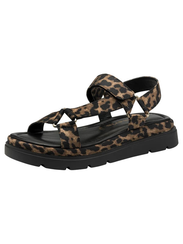 Tamaris Women’s sandal with wedge heel brown 7.5 UK