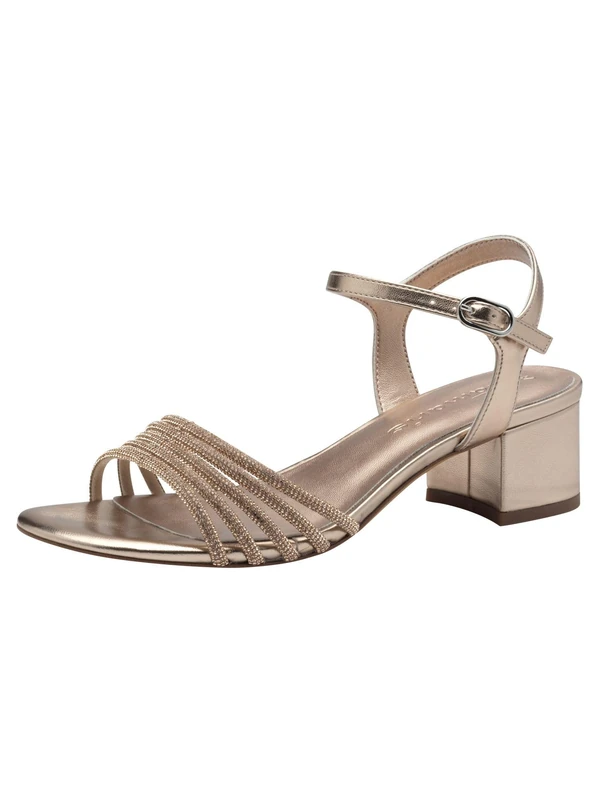 Tamaris Women’s sandal with block heel pink 5 UK